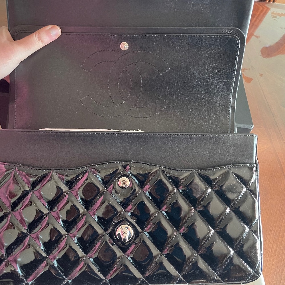 Classic Chanel bag size large